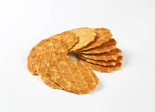 Biscoitos waffle manteiga — Fotografia de Stock