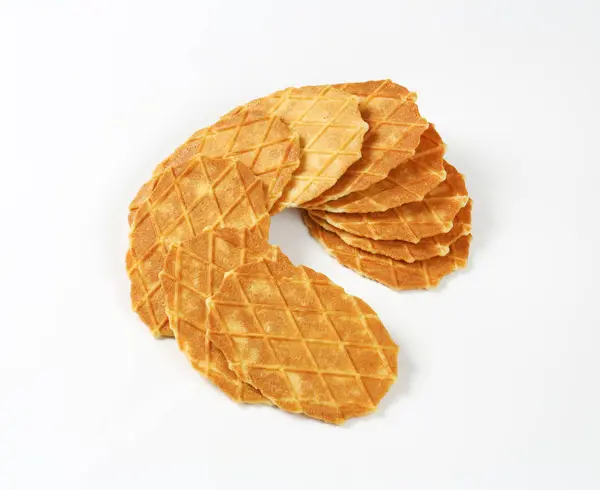 Butter waffle cookies — Stock Photo, Image