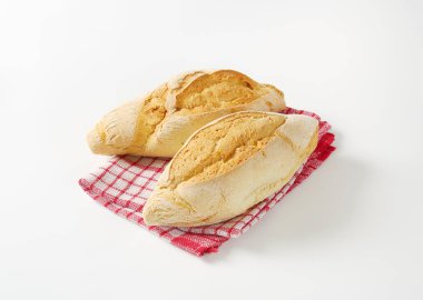 iki rustik ekmek rulo