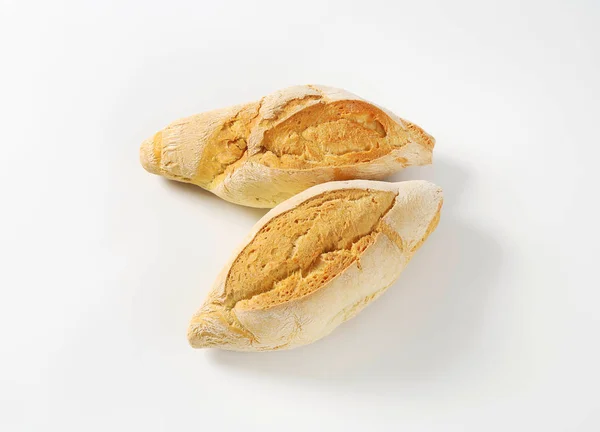 两个乡村面包卷 — 图库照片