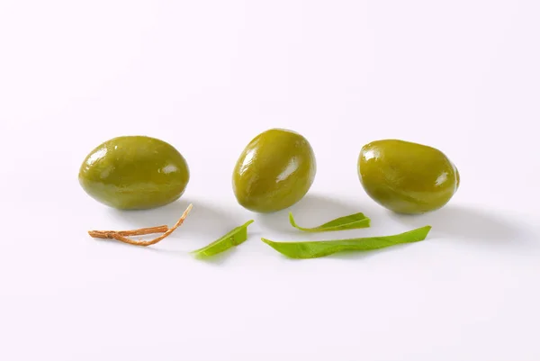 鲜绿色橄榄 — 图库照片