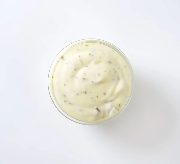 Krem salata sosu — Stok fotoğraf