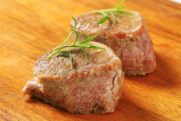 Geroosterde varkensvlees medaillons — Stockfoto