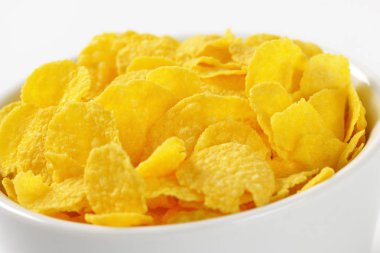 Bir kase mısır gevreği.