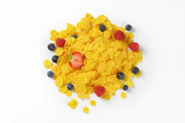 Cornflakes mit Früchten — Stockfoto