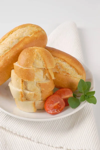 Fresh mini baguettes — Stock Photo, Image