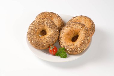 tohumları ile taze simit