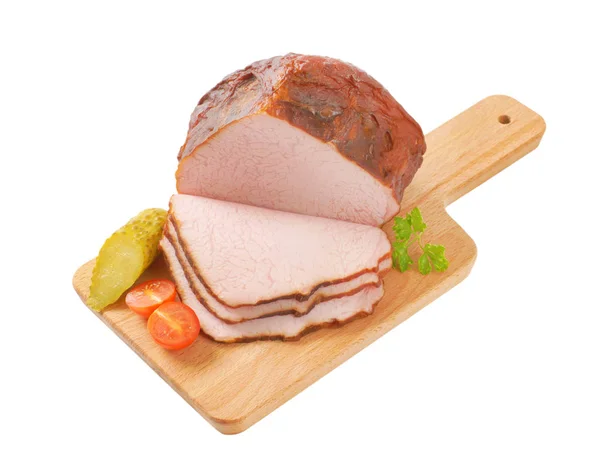 Carne de porco fumada — Fotografia de Stock
