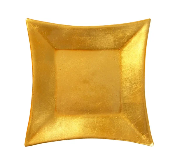 Placa de ouro quadrado — Fotografia de Stock