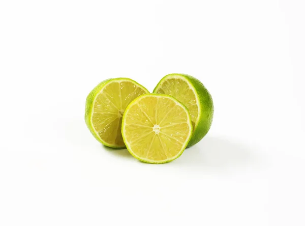 Fresh lime halves — Stock Photo, Image
