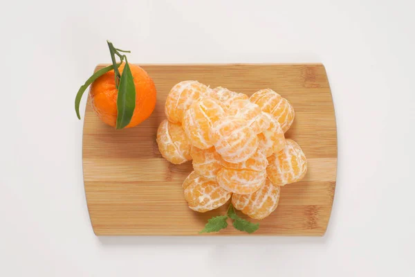 Friss, hámozott mandarin — Stock Fotó