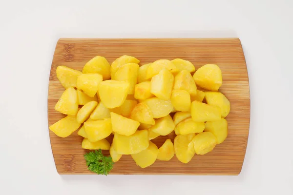 Pan fried potatoes — Stock Photo, Image