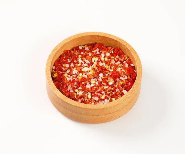 Dried pepper and salt — Stock Photo, Image