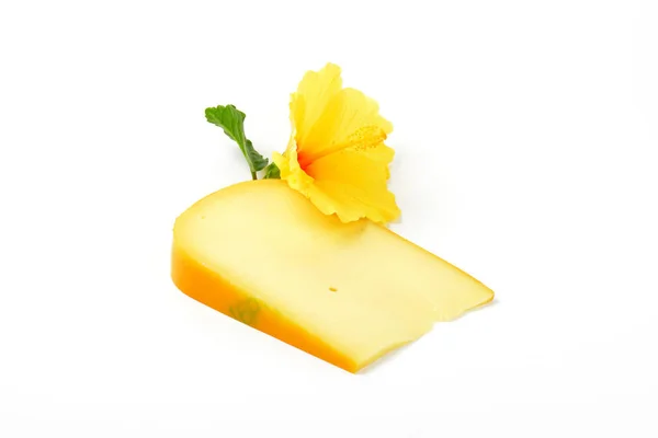Gouda-Käse mit Hibiskus — Stockfoto