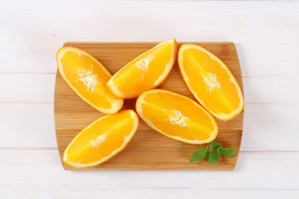 Taze portakal dilimleri — Stok fotoğraf