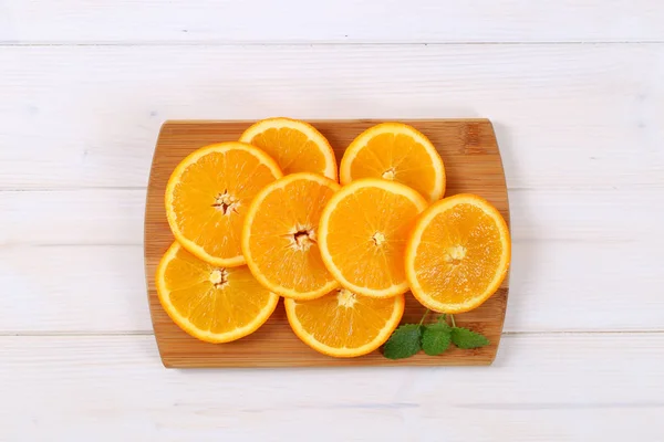 Thin slices of fresh orange — Stock Photo, Image