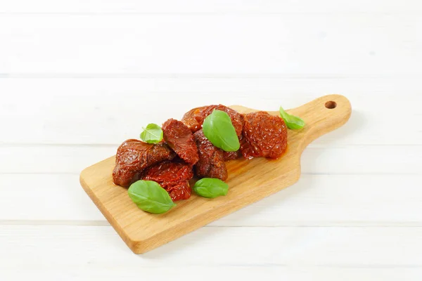 Getrocknete und eingelegte Tomaten — Stockfoto