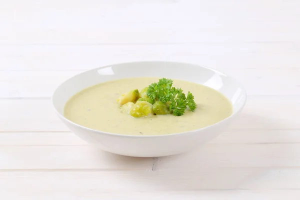 Crème soep van spruitjes — Stockfoto