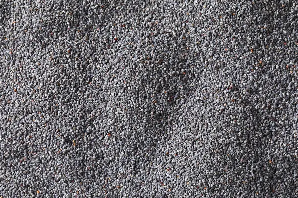 Tutto nero papavero semi di sfondo — Foto Stock