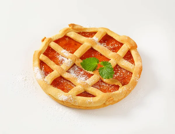 Lattice topped tart de fructe (crostata ) — Fotografie, imagine de stoc