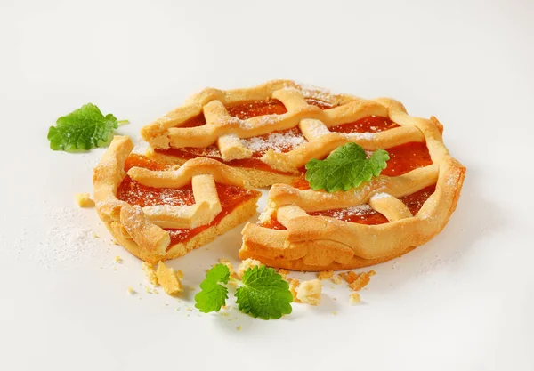 Crostata di frutta schiacciata (crostata ) — Foto Stock