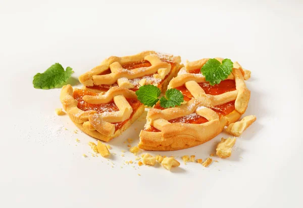 Lattice topped tart de fructe (crostata ) — Fotografie, imagine de stoc