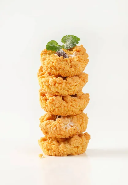 Small almond crumb cookies — Stock Photo, Image