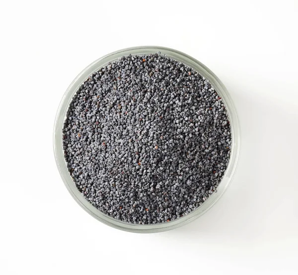 整个黑罂粟种子 — 图库照片