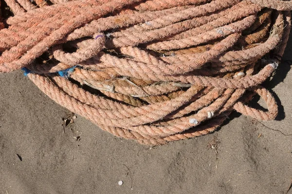 Velha corda de pesca — Fotografia de Stock