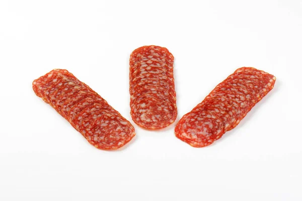 Fines tranches de salami — Photo