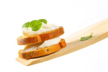 krem peynir ile Mini tost