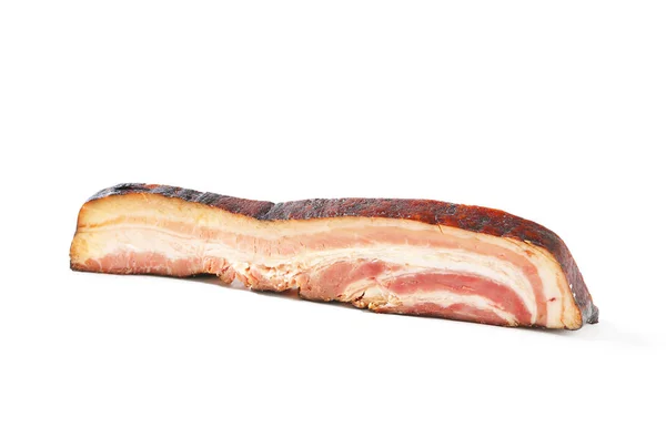 Platta av rökt bacon — Stockfoto