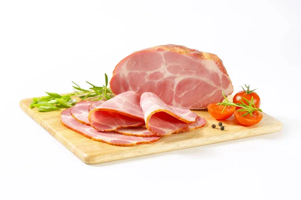 Geräucherter Schweinenacken — Stockfoto