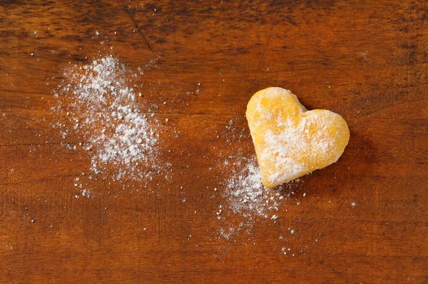 Cookie формі серця — стокове фото