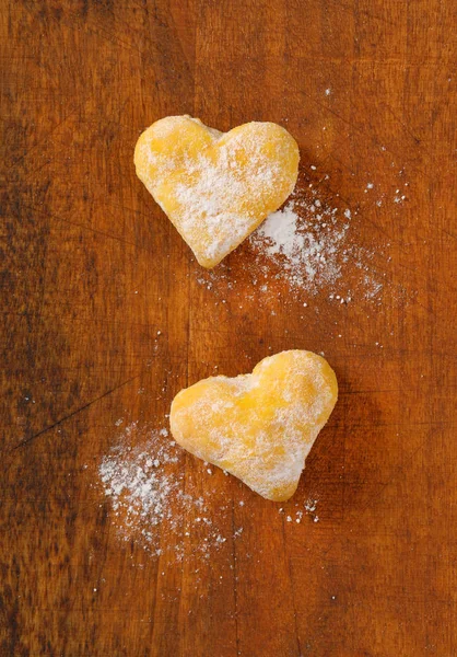 심장 모양의 쿠키 — 스톡 사진