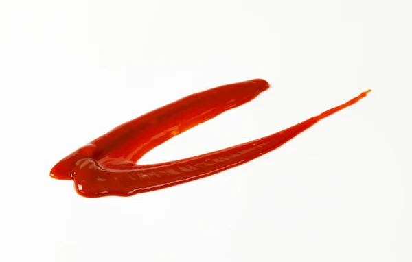 Red drizzle sauce — Stock Photo, Image