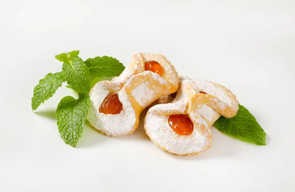 Abrikozenjam gevuld cookies — Stockfoto