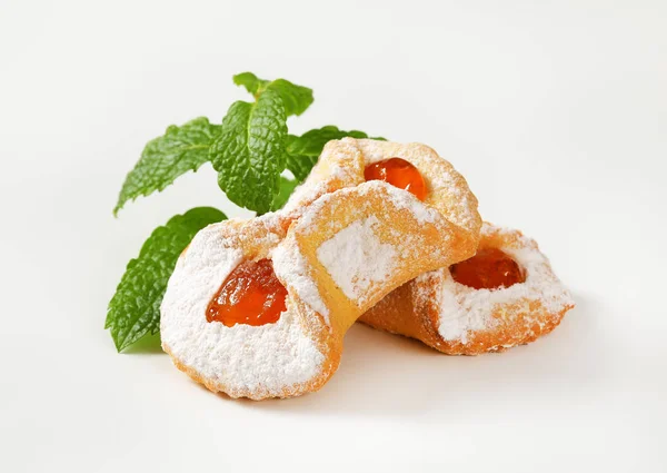 Абрикос варення заповнене печиво — стокове фото