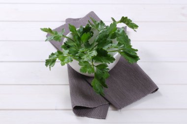 taze maydanoz yaprakları