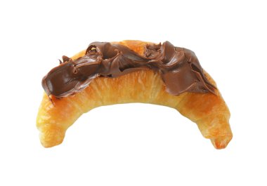 kruvasan ile çikolata yayıldı