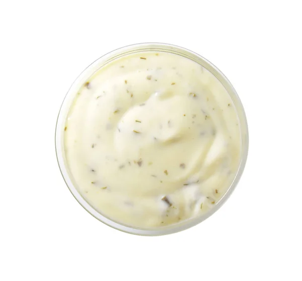 Creamy salad dressing — Stock Photo, Image