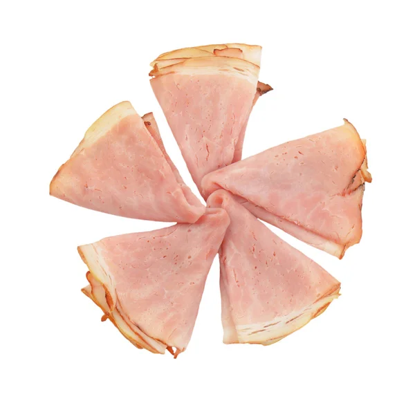 Slices of pork ham — Stock Photo, Image