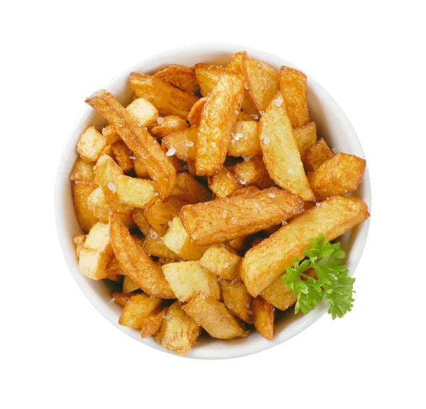 Fried chipped potatoes — Stock Photo, Image