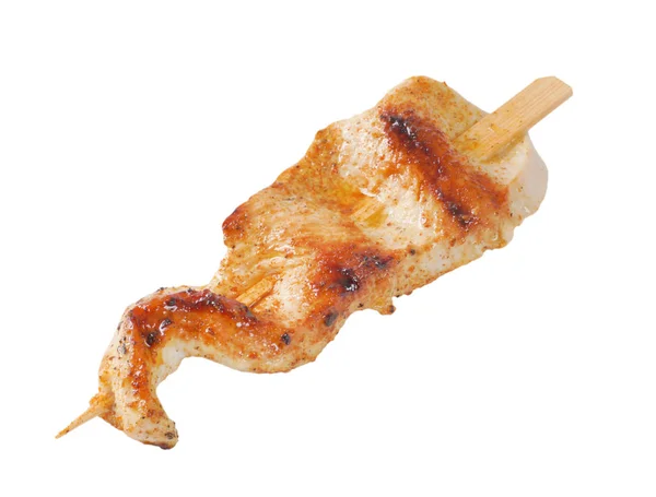 Grilled chicken skewer — Stock Photo, Image