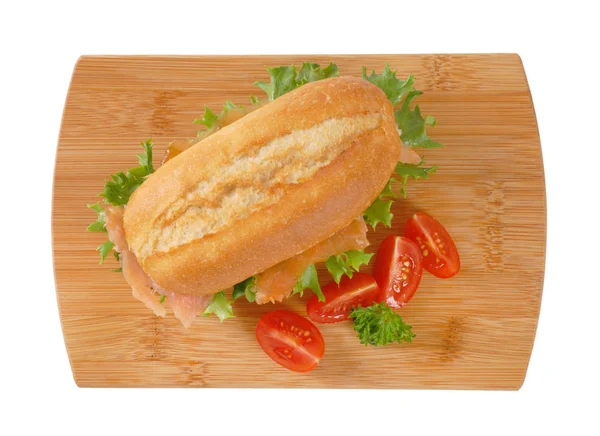 Sandwich au saumon fumé — Photo