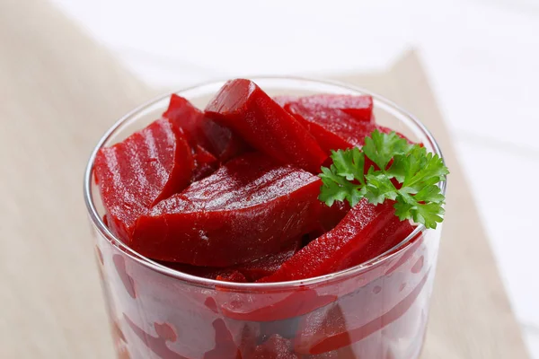 Sliced and pickled beetroot — Stock Photo, Image