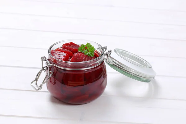 Sliced and pickled beetroot — Stock Photo, Image