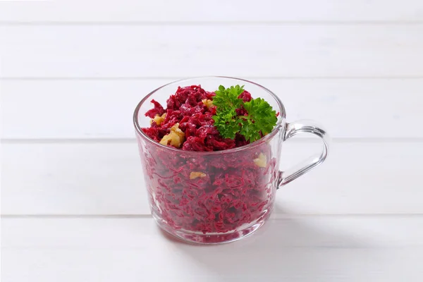 Fresh beetroot spread with walnuts — Stock Photo, Image