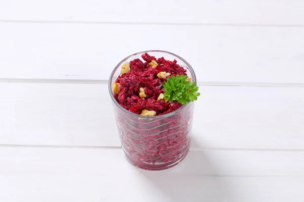 Fresh beetroot spread with walnuts — Stock Photo, Image