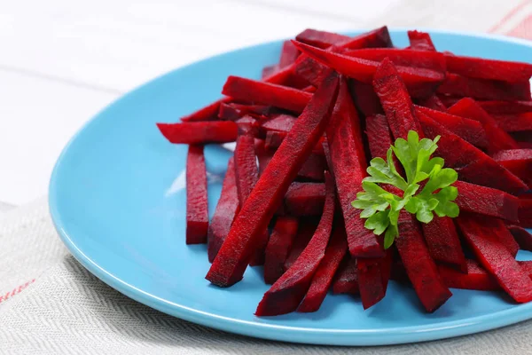 Beetroot cut into strips — Stock Photo, Image